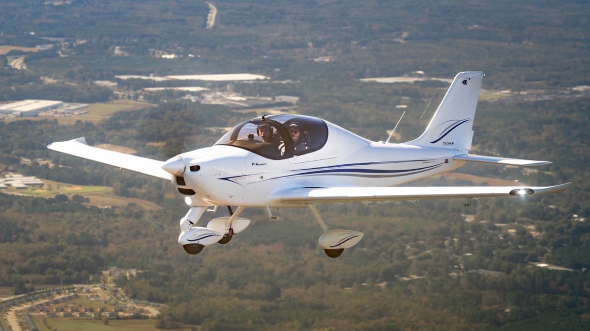 Tecnam P-Mentor in flight