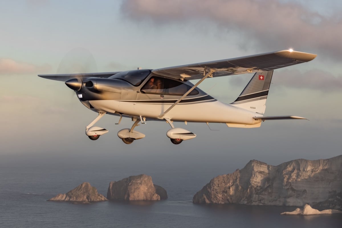Tecnam P2010 TDI in flight
