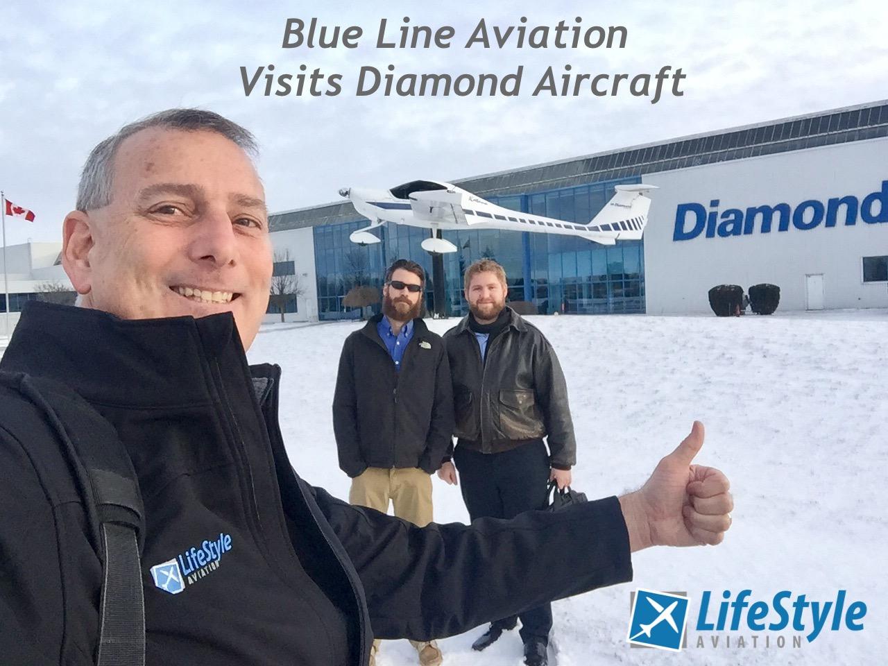 Visiting Diamond Aircraft with Blue Line Aviation