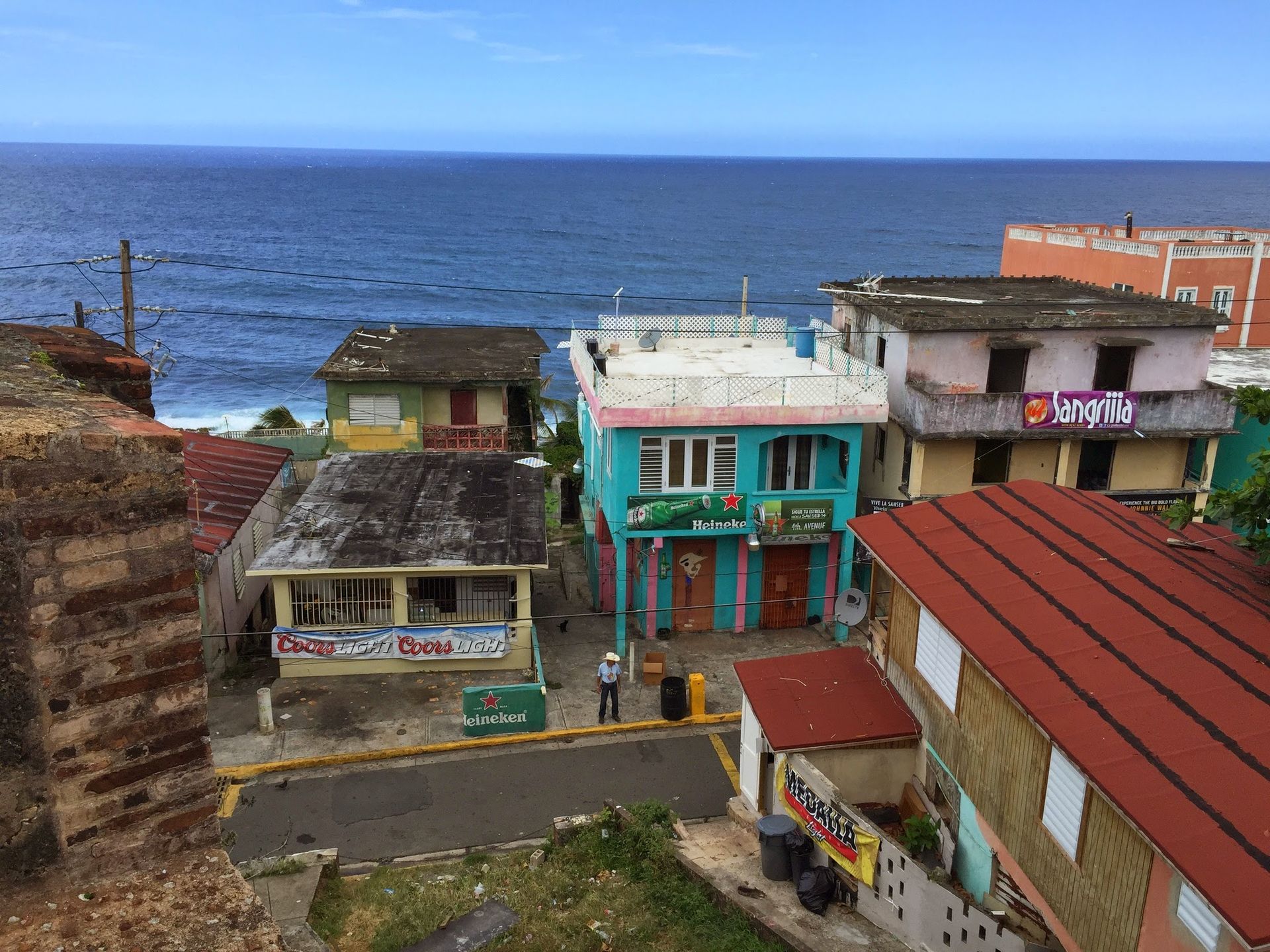 Guadeloupe coastal town